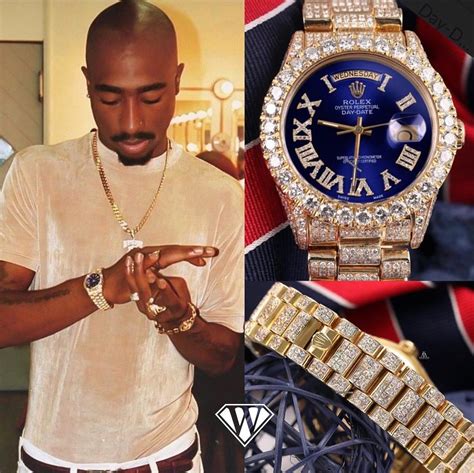 tupac rolex bracelet|[identify] anybody know what watch Tupac was wearing on his.